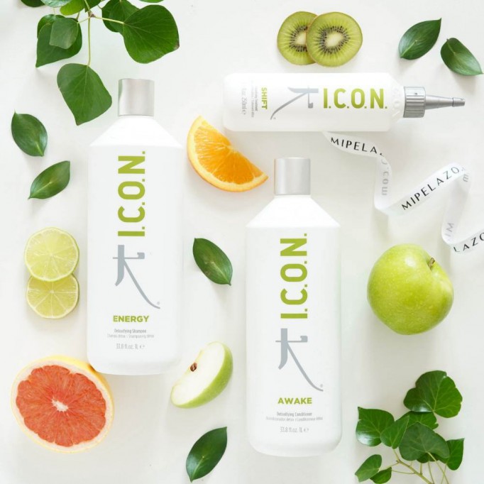 Pack ICON Detox Litro: Champú Energy + Tratamiento Shift + Acondicionador Awake