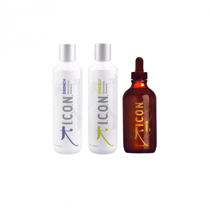 Pack ICON Champus Drench Energy y aceite India Oil
