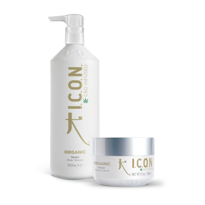 Pack ICON ORGANIC champú litro + tratamiento infused