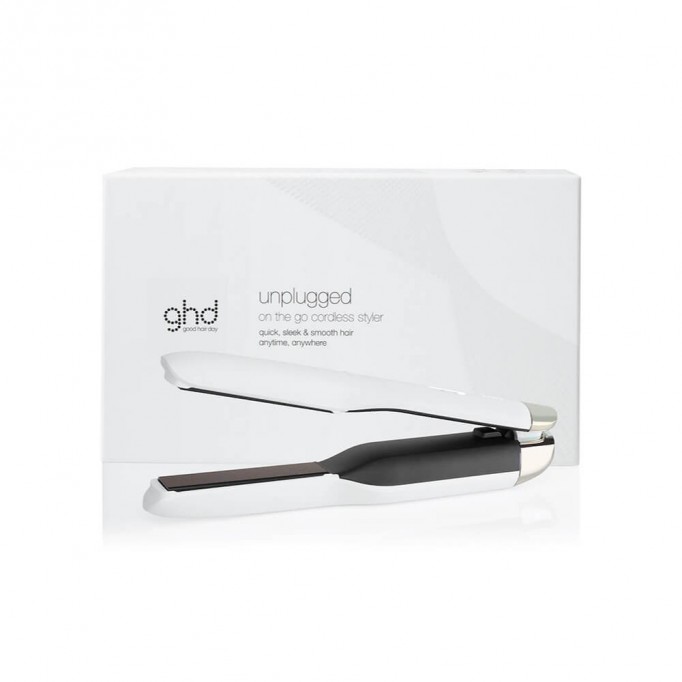 PLANCHA VIAJE GHD UNPLUGGED BLANCA