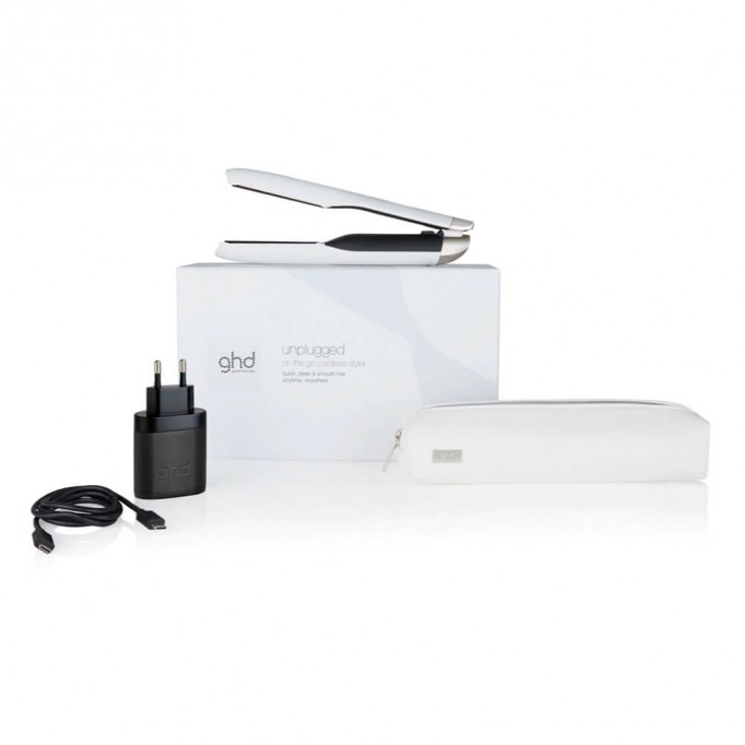 PLANCHA VIAJE GHD UNPLUGGED BLANCA