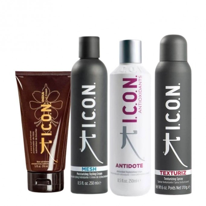 Pack ICON Rizos: Curl Cream Mesh Antidote y Texturize