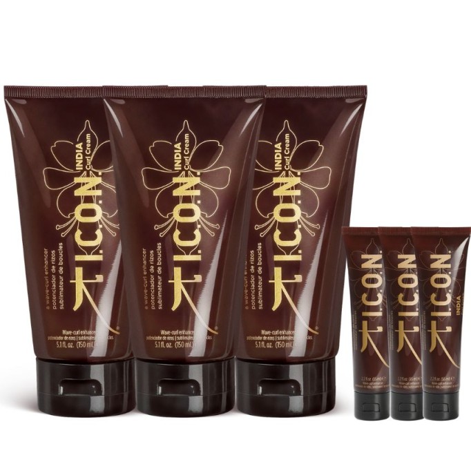 PACK 3 ICON CURL CREAM INDIA CREMA DE RIZOS + 3 Curl Cream Viaje