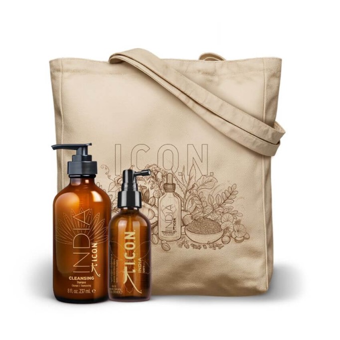 PACK ICON INDIA CHAMPU CLEANSING Y ACEITE DRY OIL