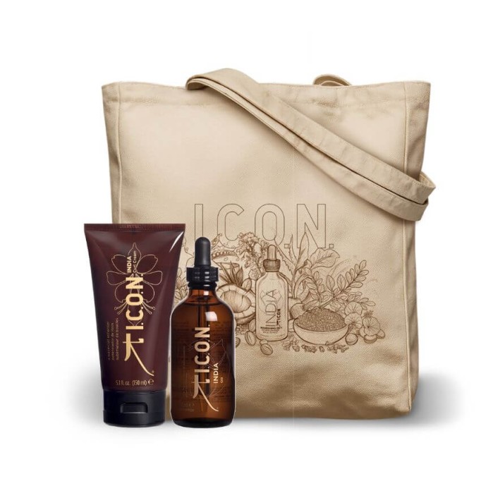 Pack ICON India Crema de Rizos Curl Cream y India OIL