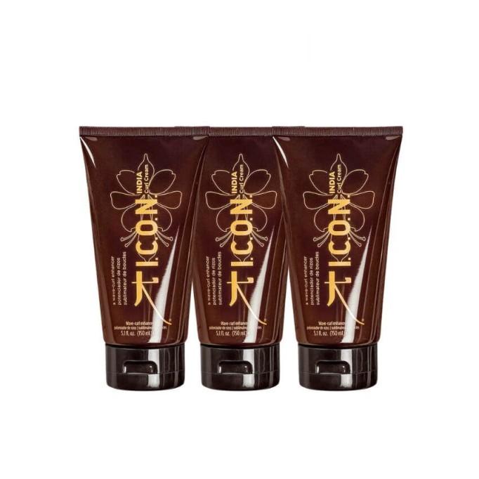 PACK 3 ICON CURL CREAM INDIA CREMA DE RIZOS + 3 curl cream de viaje