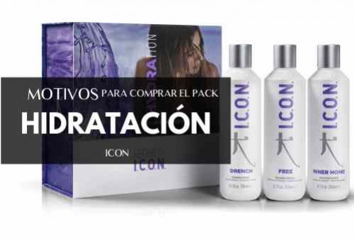 Como usar el Pack Hidratación ICON: Champú Drench, Free y Tratamiento Inner Home