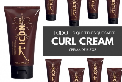 India Curl Cream de ICON; potenciador y activador de rizos